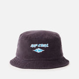 RIPCURL BUCKET HAT - DIAMOND CORD / WASHED BLACK