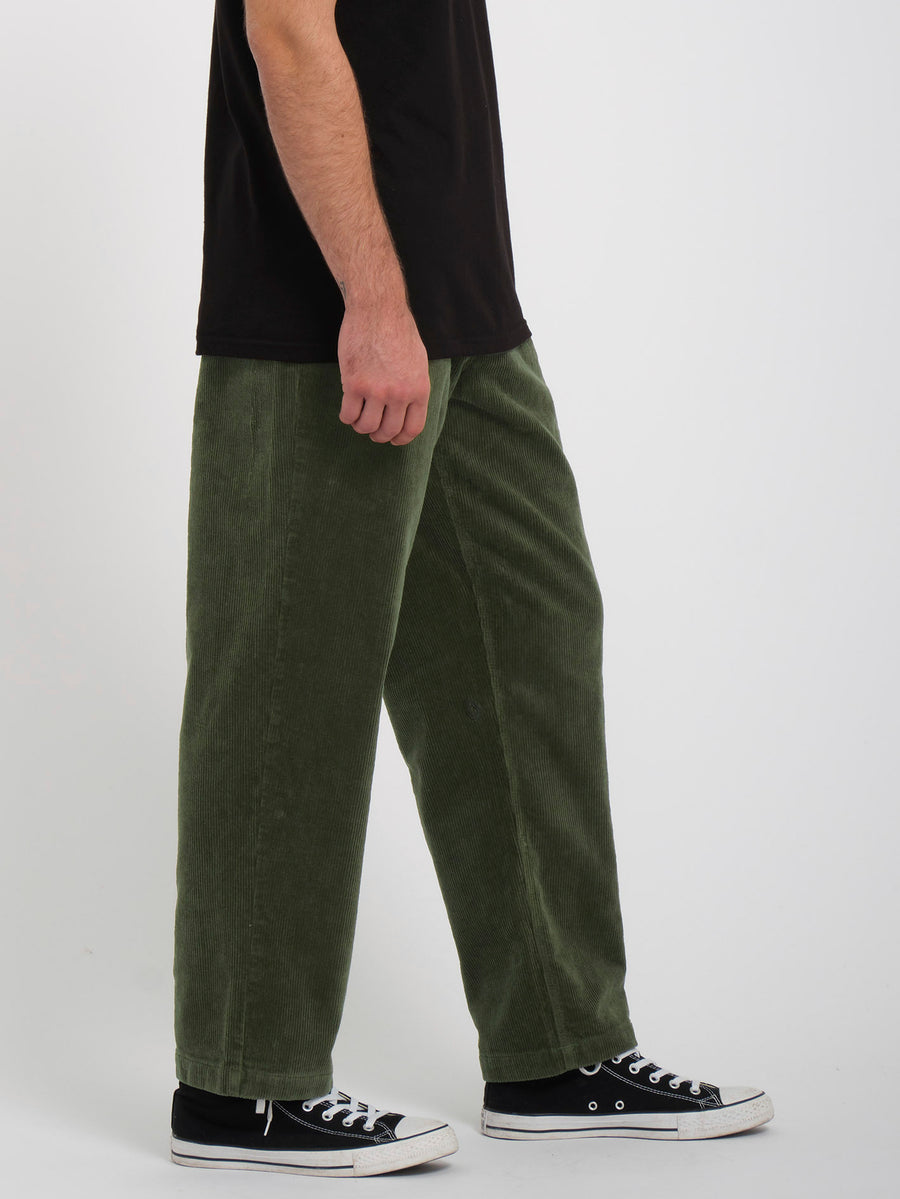 VOLCOM PANTS - MODOWN RELAXED TAPERED PANT / SQUADRON GREEN