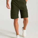 SUPERDRY CARGO SHORTS - VINTAGE HEAVY CARGO SHORT / SURPLUS GOODS OLIVE