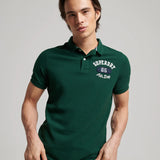 SUPERDRY POLO - VINTAGE SUPERSTATE POLO / EMERALD GREEN