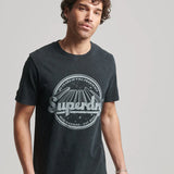 SUPERDRY TEE - VINTAGE MERCH STORE TEE / MID BLACK IN BLACK