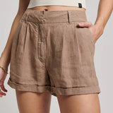 SUPERDRY SHORTS - STUDIOS OVERDYED LINEN SHORT