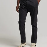 SUPERDRY CHINOS - OFFICERS SLIM CHINO / JET BLACK