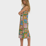 BILLABONG MIDI DRESS-HEAT DREAM/MULTICOLOUR