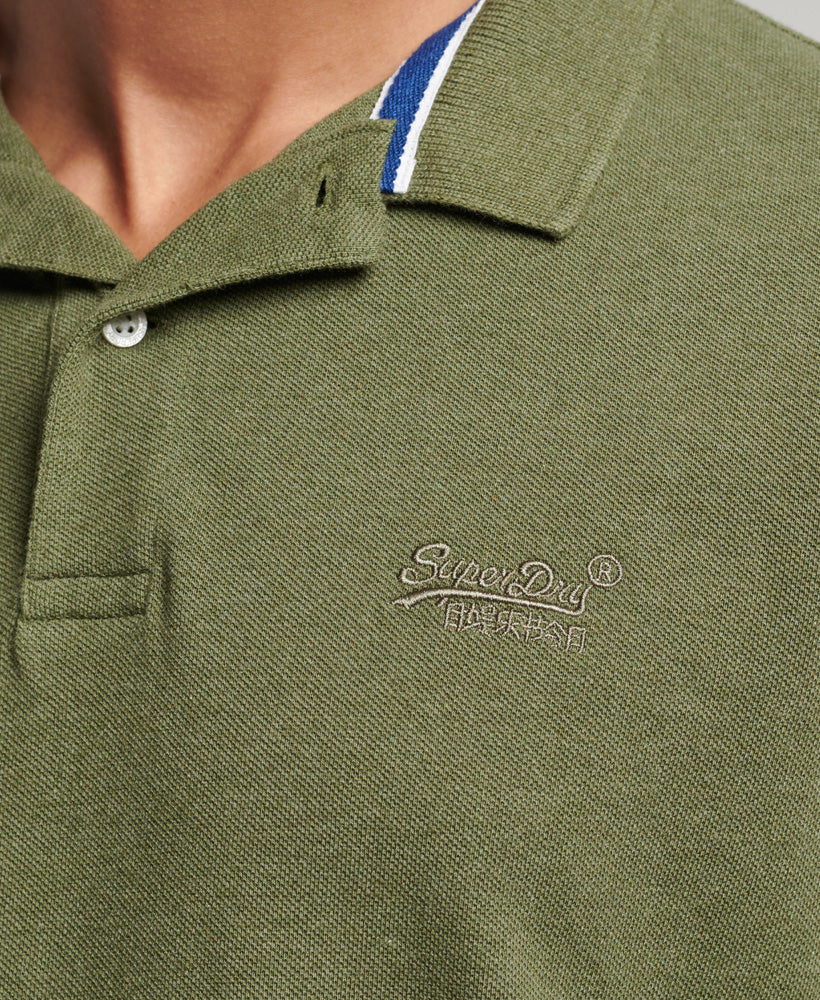 SUPERDRY POLO - VINTAGE SUPERSTATE POLO / THRIFT OLIVE MARLE