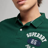 SUPERDRY POLO - VINTAGE SUPERSTATE POLO / EMERALD GREEN