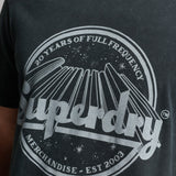 SUPERDRY TEE - VINTAGE MERCH STORE TEE / MID BLACK IN BLACK