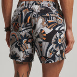 SUPERDRY SHORT - STUDIOS SWIM SHORT / AGNES BLACK PRINT