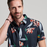 SUPERDRY S/S SHIRT - VINTAGE HAWAIIAN S/S SHIRT / DARK NAVY HAWAIIAN