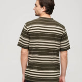 SUPERDRY TEE - RELAXED FIT STRIPE TSHIRT