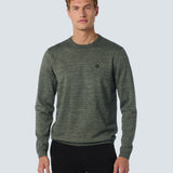 NO EXCESS CREW - PULLOVER CREWNECK 2 COLOURED MELANGE / SMOKE