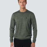NO EXCESS CREW - PULLOVER CREWNECK 2 COLOURED MELANGE / SMOKE