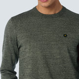 NO EXCESS CREW - PULLOVER CREWNECK 2 COLOURED MELANGE / SMOKE