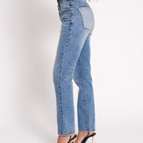 ONE TEASPOON JEANS - TEXAS BLUE TRUCKERS MID RISE STRAIGHT