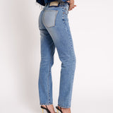 ONE TEASPOON JEANS - TEXAS BLUE TRUCKERS MID RISE STRAIGHT