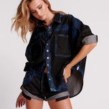 ONE TEASPOON DENIM SHORTS - BANDIT LOW WAIST / BLUE PUNK