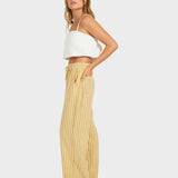ROXY LINEN PANTS-MERCADO STRIPE/BUTTER