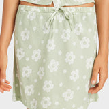ROXY LINEN SKIRT-BLOSSOM BIAS MINI/SAGE