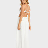 ROXY MAXI SKIRT-LUNA/WHITE