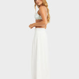 ROXY MAXI SKIRT-LUNA/WHITE