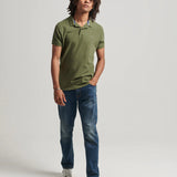 SUPERDRY POLO - VINTAGE SUPERSTATE POLO / THRIFT OLIVE MARLE