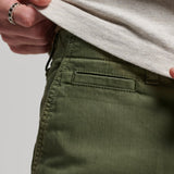 SUPERDRY CHINO SHORT - VINTAGE OFFICER CHINO SHORT / OLIVE KHAKI