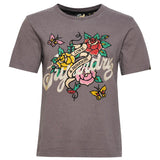 SUPERDRY TEE - TATTOO SCRIPT GRAPHIC T SHIRT / MOSS KHAKI