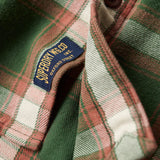 SUPERDRY FLANNEL - COTTON WORKER CHECK SHIRT / WORK CHECK GREEN