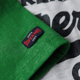 SUPERDRY TEE - ATHLETIC VL RAGLAN TEE / GLACIER GREY MARLE FIELD GREEN MARLE