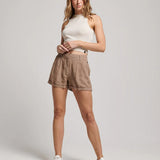 SUPERDRY SHORTS - STUDIOS OVERDYED LINEN SHORT