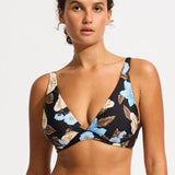 SEAFOLLY BIKINI TOP - GARDEN PARTY DD FIXED TRI BRA