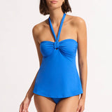 SEAFOLLY TANKINI - SASH TIE FRONT TANKINI / AZURE