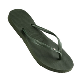 HAVAIANAS JANDALS - SLIM SW 11 CRYSTAL  / GREEN OLIVE
