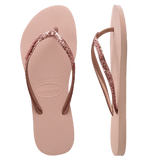 HAVAIANAS - SLIM GLITTER - BALLET/ROSE GOLD