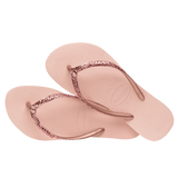 HAVAIANAS - SLIM GLITTER - BALLET/ROSE GOLD