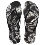 HAVAIANAS JANDALS - SLIM NATIVE BLACK WHITE