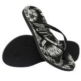 HAVAIANAS JANDALS - SLIM NATIVE BLACK WHITE