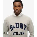 SUPERDRY CREW - VINTAGE ATHLETIC CREW / SWEAT LIGHT GREY MARLE