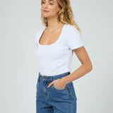 SILENT THEORY TEE - MIA TEE / WHITE