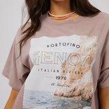 ALL ABOUT EVE TEE - GENOA O/S TEE / FAWN