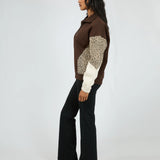 ALL ABOUT EVE 1/4 ZIP  - SAVANNAH / BROWN