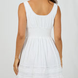 ALL ABOUT EVE - DUSTY MINI DRESS WHITE