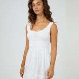 ALL ABOUT EVE - DUSTY MINI DRESS WHITE