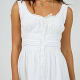 ALL ABOUT EVE - DUSTY MINI DRESS WHITE