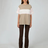 ALL ABOUT EVE - PERFORMANCE RELAXED TEE / STONE