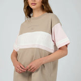 ALL ABOUT EVE - PERFORMANCE RELAXED TEE / STONE