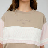 ALL ABOUT EVE - PERFORMANCE RELAXED TEE / STONE