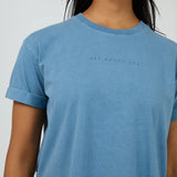 ALL ABOUT EVE TEE - AAE WASHED TEE / DENIM