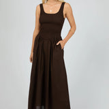 ALL ABOUT EVE - ESSENTIAL MAXI DRESS - BROWN