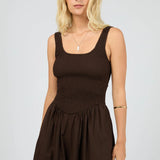 ALL ABOUT EVE - ESSENTIAL MAXI DRESS - BROWN